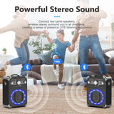 HWWR Karaoke Machine with 3 Microphones for Adults and Kids,Portable Party Karaoke Speaker with DJ Lights, Bluetooth Speaker for Home Party, Gatherings,Monitor-Speaker-and-subwoofer-Parts