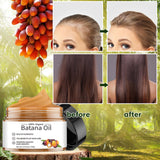 Batana Oil for Hair Growth, 100% Raw Batana Oil Prevent Hair Loss, Dr. Sebi Organic Hair Oil Repair Splitting, Drying and Injuring Hair, Natural Hair Oil for Thicker Fuller Healthier Hair-4.2 OZ