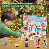 Christmas Advent Calendar 2024 Boys, 24 Days Toy Figures Building Blocks Countdown Calendar Including 29 Characters, Boys Advent Calendar Surprise Christmas Gift for Kids Boys Girls Fans