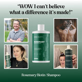 Biotin Rosemary Shampoo for Hair Growth - Vegan Sulfate Free Rosemary Biotin Shampoo for Thinning Hair and Hair Loss with Volumizing Rosemary Essential Oil for Fine Weak & Dull Hair (16 Fl Oz)