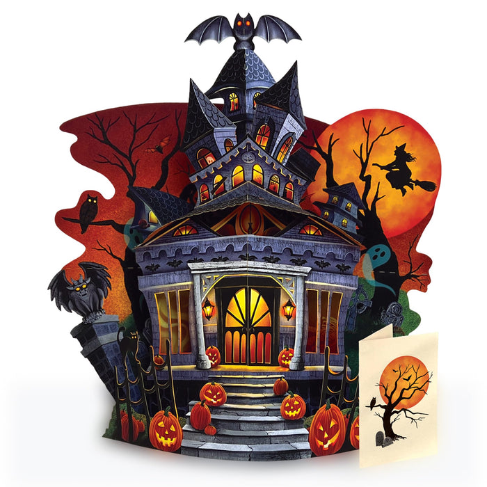 Freshcut Paper Haunted House 15" Life-Sized 3D Pop Up Card