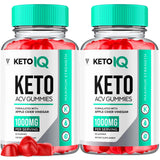 (2 Pack) Keto IQ KetoIQ ACV Gummies, Keto IQ Keto ACV Gummies Advanced Weight Loss Keto+ ACV Apple Cider Vinegar Vitamin Formula, Keto IQ Gummy Supplement 1000MG Keto+ACV Folic Acid (120 Gummies)