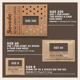 Boveda For Seasoning Two-Way Humdity Control Packs – 84% RH to Season Wood Humidifier Boxes – Size 60 – 12 Pack – Individually Wrapped Seasoning Packets