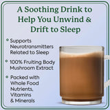 NightLight Mushroom Cacao Mix Bedtime Drink to Support Sleep & Recovery Doctor-formulated, Great Tasting Hot Cocoa Mix with Magnesium, L-Theanine, Chaga, Reishi, & Turkey Tail Mushrooms 14 Servings