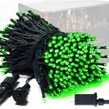 JMEXSUSS 250 LED Green Halloween Lights: 91.5ft Green String Lights Outdoor Waterproof - 8 Lighting Modes Connectable Christmas Tree Lights