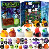 JOYIN Halloween Advent Calendar with Surprise Toys, Holiday CountDown to Halloween with Mochi and Surprise Halloween Themed Rubber Ducks,Halloween Countdown Calendar with s for Halloween Party Favor