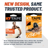 KT Tape, Pro Extreme Synthetic Kinesiology Athletic Tape, Tone Series, 20 Count, 10” Precut Strips, Espresso