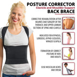 ORTONYX Comfort Posture Corrector for Men and Women Clavicle and Shoulder Support Back Brace, Fully Adjustable / 656A-X-Large