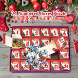 Advent Puzzle 2024 Christmas Jigsaw Puzzles Christmas Night Puzzle 24 Parts 1008 Pieces Puzzles for Adults Teens Kids Jigsaw Puzzles 1008 Pieces Holiday Puzzle Countdown to Christmas Puzzles Gift