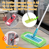 Unoutur Reusable Dry Sweeping Cloths Microfiber Wet Mop Pads Compatible with Swiffer Sweeper Mop Replacement Sweeping Mopping pad Refills for Hardwood Surface Floor Cleaning (10PCS)