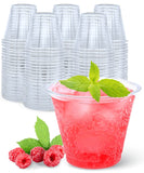 Aatriet [200 PACK] 9 oz Clear Plastic Cups, Crystal Clear Drinking Cups, Disposable Party Cups for Fruit/Ice Cream/Cupcake/Cold Drinks: Iced Coffee, Water, Juice, Soda, Frozed Cocktails