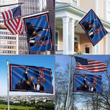 3 Ply Trump Flag Super Tough Ultra-Thick Double Sided 3x5 Outdoor Flags, Long Lasting, Fade Resistant 210D Polyester Pongee Flag