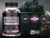 Probiotic Gummies for Adults and Kids (60 Count | 5 Billion CFU) w/Organic Berry Antioxidants & Vitamin C for Immune Support and Digestion gummy- Prebiotics and Probiotics for women Gummies