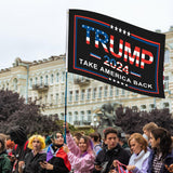 Trump 2024 Flag 3x5 Outdoor Made in usa Double Sided 3ply Take America Back Donald Trump Flags 2024 Heavy Duty for President Trump Flags with 2 Brass Grommets Fade Resistant for Indoor Outside Decorations