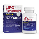 Lipo-Flavonoid Plus Nighttime PM – Dietary Supplement with Bioflavonoids, Vitamin C & Melatonin – 75 Caplets