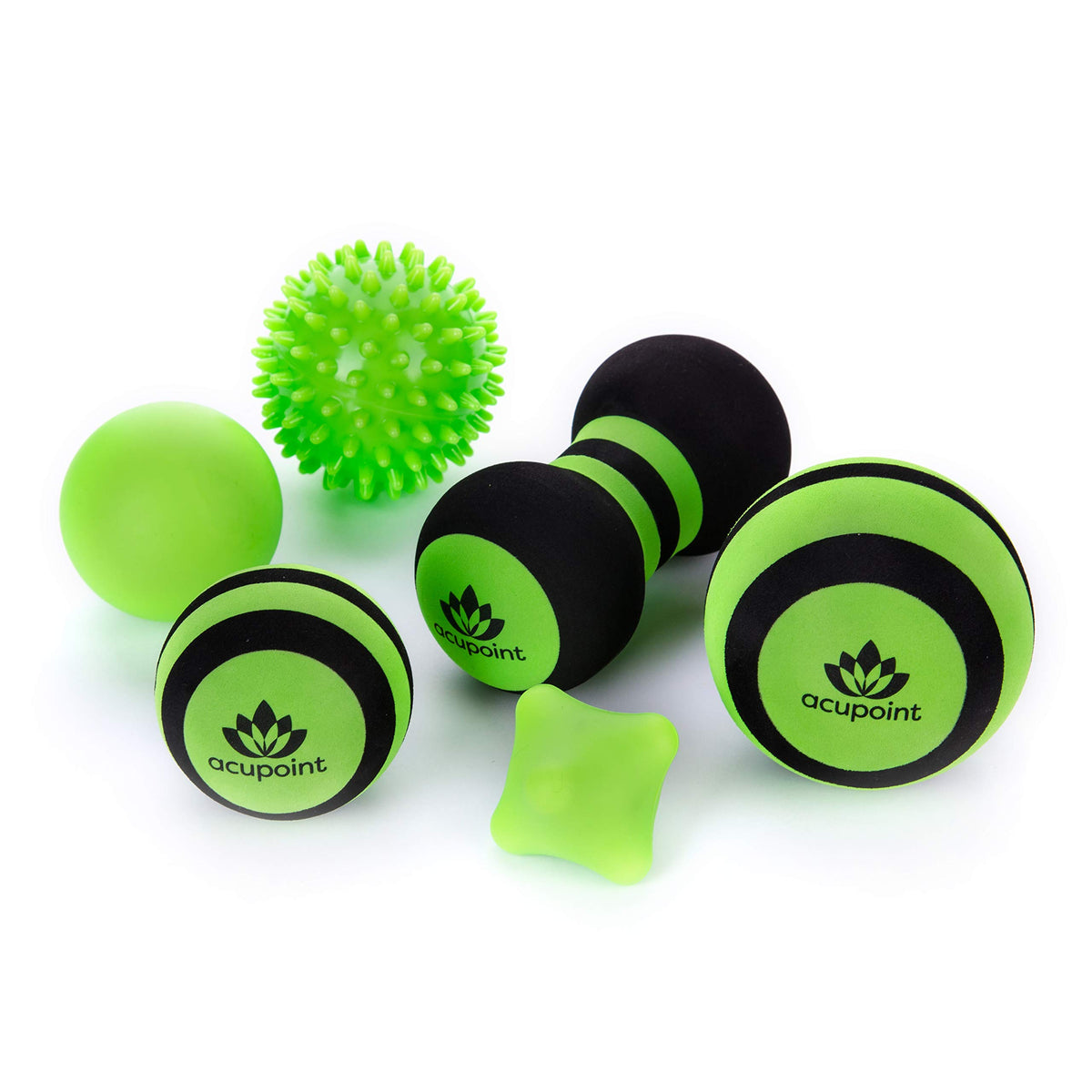 Acupoint Massage Ball Set 6 Physical Therapy Balls for Post Workout De