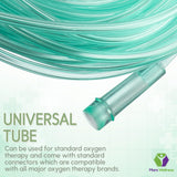 Mars Wellness Oxygen Tubing - Premium Green Crush Resistant Oxygen Tubes - 25 Foot - Pack of 5 Tubes