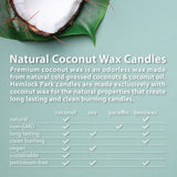 Hemlock Park Crackling Wood Wick Candle Handcrafted with Natural Coconut Wax and Essential Oils (Cactus Flower, Standard 8 oz)