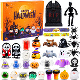 Halloween Advent Calendar 2024 Halloween Gifts for Kids, 31 Day Non Candy Countdown Calendar Gifts with Assorted Halloween Toys Suprise Gifts for Kids