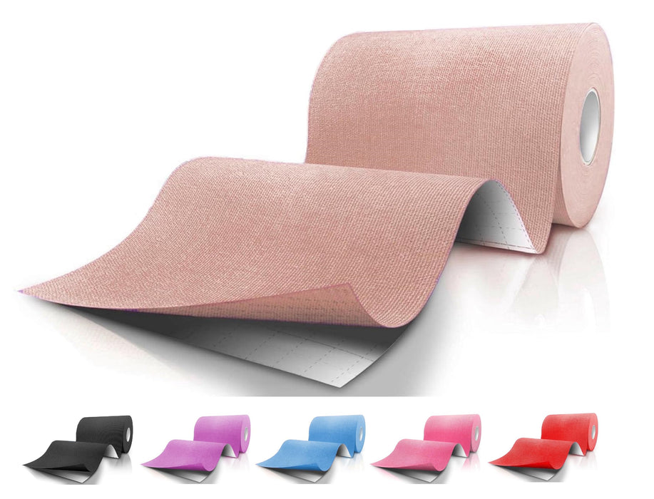 Extra Wide Kinesiology Tape | Water Resistant | for Pain | Back Pain | Knee Pain | Shoulder Pain and Muscle Support | Latex Free | Supports Muscles and Joints | 4 inches x 16.4 Feet |