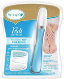 AMOPE Pedi Perfect Electronic Nail Care System File Buff & Shine 2 Pack