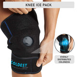 Coldest Knee Ice Pack Wrap, Hot and Cold Therapy - Reusable Compression for Meniscus Tear, Injury Recovery, Sprains, Swelling, Ice Packs after Surgery, Rheumatoid Arthritis, Icy Cold Brace - 2 Pack