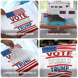 16 Sheets Trump 2024 Iron On Transfers for T-Shirts,Trump Vance Heat Transfer Vinyl,DTF Ready to Press Heat Transfers Designs for Trump T-Shirt Clothes DIY