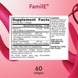 Jarrow Formulas FamilE, Tocopherol + Tocotrienol Complex, Dietary Supplement, Antioxidant Cardiovascular Support, 60 Softgels, 60 Day Supply
