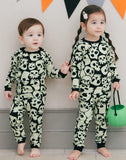 VAENAIT BABY Infant Kids Toddler Boys Girls Halloween Novelty Pajama Set Skull Boom XXS