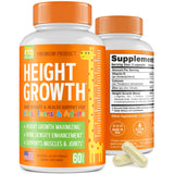 KTD BIOLABS Pack of 2 Height Growth Maximizer - Natural Height Booster Teen Vitamins - Made in USA - Growth Pills to Reach Height & Grow Taller - Height Increase Pills for Adults & Kids Growth