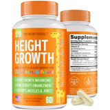 KTD BIOLABS Height Growth Maximizer - Natural Height Booster Teen Vitamins - Made in USA - Growth Pills to Reach Height & Grow Taller at Any Age - Height Increase Pills for Adults & Kids Growth