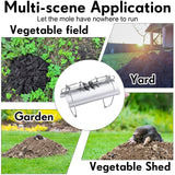 Mole Trap Half Round Metal Mole Killer Reusable Ground Squirrel Trap Heavy Duty Gopher Rat Vole Traps Tactical Traps for Outdoor Lawn Garden Yard Gopher Vole Trapping (4 Packs)