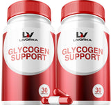 2 Pack - Glycogen Support, Glycogen Control Advanced Formula, Glycogen Capsules, Glycogen Fix with Powerful Ingredients, 30 Capsules Per Bottle for 60 Days