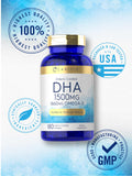 Carlyle DHA Supplement 1500mg | 180 Softgels | Omega-3 Supplement | Non-GMO, Gluten Free