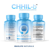 DHH-B - Day Chill Pill for Calming Mood Support, Powerful 10mg dosing Dihydrohonokiol-B DHHB - Positive Chill Pill for Women and Men. 60 Capsules.