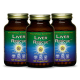 HealthForce SuperFoods Liver Rescue - Natural Liver Cleanse - Liver Health Formula with Milk Thistle & Dandelion Root - Gluten-Free & Vegan - 120 Capsules (Pack of 3)