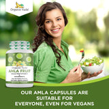 Organic Veda Amla Capsules - 1000mg, 300 Capsules Organic Whole Fruit Amla Powder - Natural Vitamin C for Immunity, Skin Radiance, Antioxidants - Vegan, Non GMO, Raw Vitamin C Supplements