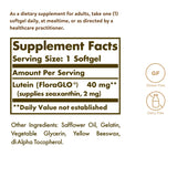 Solgar Lutein 40 mg, 30 Softgels - Supports Eye Health - Helps Filter Out Blue-Light - Contains FloraGLO Lutein - Gluten Free, Dairy Free - 30 Servings
