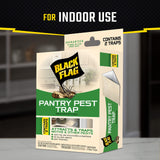 BLACK FLAG Pantry Pest Glue Trap, 2 Count