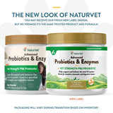 NaturVet – Advanced Probiotics & Enzymes - Plus Vet Strength PB6 Probiotic | Supports and Balances Pets with Sensitive Stomachs & Digestive Issues | for Dogs & Cats (8 oz)