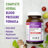 New Chapter Blood Pressure Supplement Take Care with Organic, Vegan Grapeseed + Black Currant + Non-GMO Ingredients, 30 Count