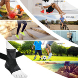 JIUFENTIAN Ankle Brace for Women an Men Adjustable Compression Sleeve (Pair)-Ankle Support Heel Brace for Achilles Tendonitis, Plantar Fasciitis-Eases Swelling and Sprained Ankle(Grey,X-Large)