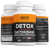 Survivor Essentials Spike Protein Detoxification Detox Nattokinase 2000 FU, Circulation with Dandelion, Selenium, Irish Sea Moss, Official Formula, 60 Capsules
