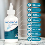 GHOSTBOND Platinum Water Resistant Wig Glue for Extreme Heat - 5oz - Hair Replacement Adhesive for Poly and Lace Wigs. Invisible Bonding Hair Glue - Strong Hold Lace Front Glue