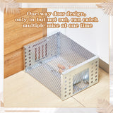 Kittmip 2 Pcs Rat Trap Humane Live Chipmunk Cage Traps for Mouse Traps Work for Indoor and Outdoor Small Rodent Animal Mice Vole Chipmunk Hamsters Live Cage, Catch and Release