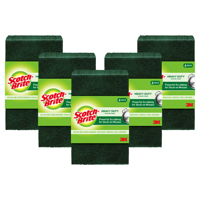 Scotch-Brite Heavy Duty Scour Pads, Scouring Pads for Kitchen and Dish Cleaning, 30 Pads