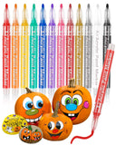 Pumpkin Decorating Kit Acrylic Paint Markers Pens Painting Kit Halloween Party Supplies Arts and Crafts for Adults Birthday Ornaments Easter Eggs Christmas Stocking Stuffers for Kids Girls Gifts