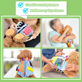 SZDMDISLET Fidget Sensory Dog Blanket for Elderly | Premium Dementia Activities for Seniors Items | Engaging Sensory Items (pup) for Adults | Gift and Activities for Seniors with Alzheimer