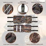 KEMIMOTO ATV Fender Bags, Detachable ATV Gear Bags Water-resistance Saddle Bags with Water Holder Compatible with Sportsman Scrambler TRX FourTrax Outlander 570 Two Camo Storage Bags for ATV