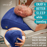 Circa Air Inflatable Wedge Pillow for Travel Wedge Pillow for Sleeping, Extra Wide 27" Triangle Sit Up Pillows for After Surgery, Sleep Wedges for Acid Reflux or Snoring, Incline Pillow for GERD